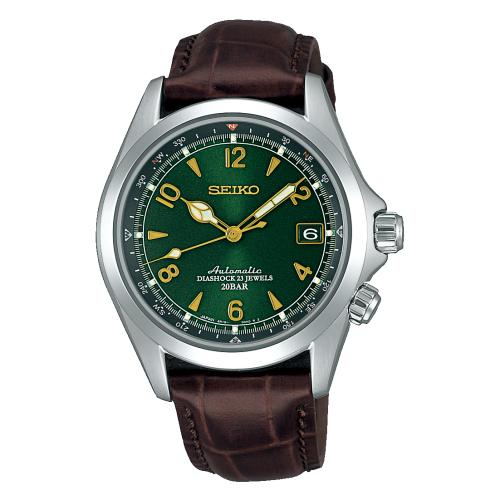 Mechanical Alpinist Stainless Steel / Green / Strap