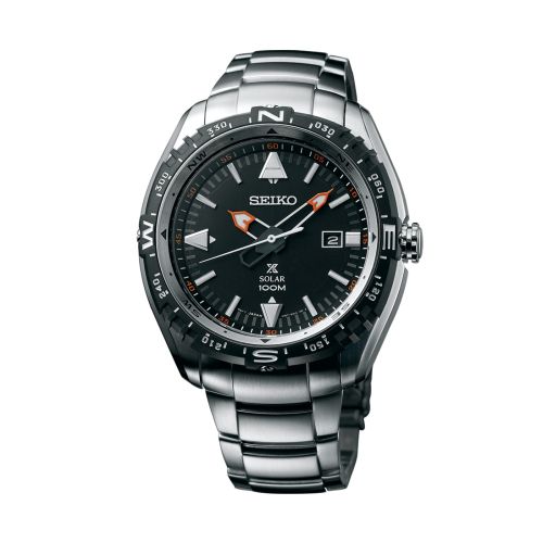 Seiko Prospex Land SNE421P1 Stainless Steel / Black / Bracelet