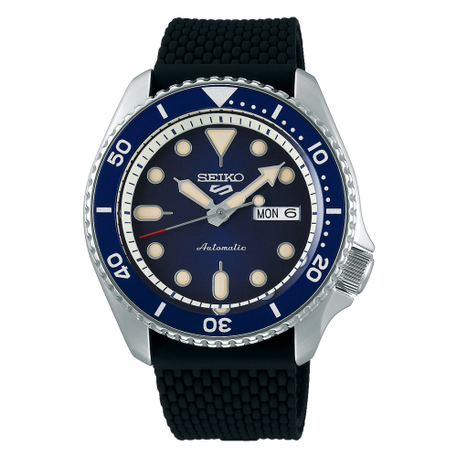 Seiko 5 Sports Suits Style Stainless Steel / Blue / Rubber