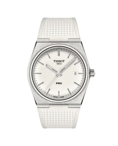 Tissot PRX Quartz Stainless Steel / Full Lume/ Rubber