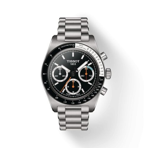 Tissot PR516 Chronograph Mechanical Stainless Steel / Black / Bracelet
