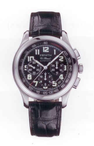Zenith Class Sport El Primero Stainless Steel / Black / Strap