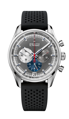Zenith El Primero Chronomaster 42 Stainless Steel / Anthracite / Rubber