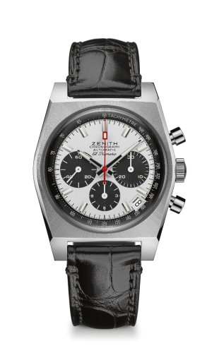 Zenith El Primero A384 Revival 50th Anniversary El Primero Stainless Steel / Panda / Alligator