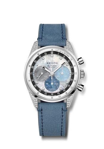 Zenith Chronomaster Original Stainless Steel / Diamond / MOP / Strap