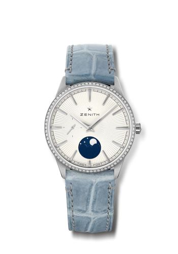 Zenith Elite Moon Phase 36 Stainless Steel / Silver