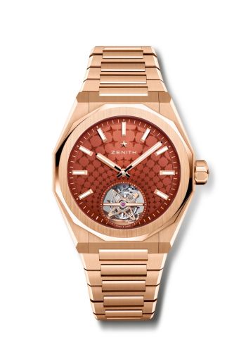 Zenith Defy Skyline Tourbillon Rose Gold / Brick Red
